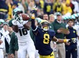 The University of Michigan Wolverines defeated the Michigan State Spartans in a dramatic 12-10 victory Saturday at the Big House in Ann Arbour.  (Jason Kryk/The Windsor Star)