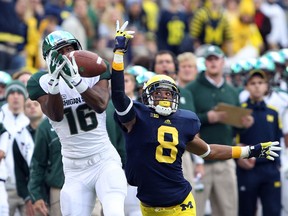 The University of Michigan Wolverines defeated the Michigan State Spartans in a dramatic 12-10 victory Saturday at the Big House in Ann Arbour.  (Jason Kryk/The Windsor Star)