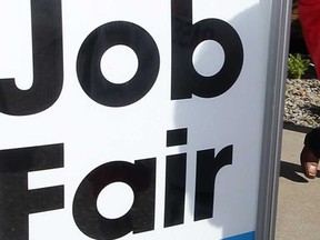 File photo of job fair sign. (Windsor Star files)