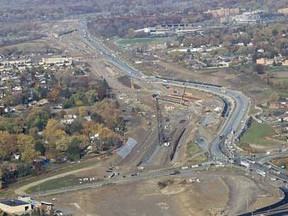 Aerial photos of the Windsor-Essex Parkway project taken Wednesday, Oct. 24, 2012, in Windsor, Ont.  (DAN JANISSE/The Windsor Star)