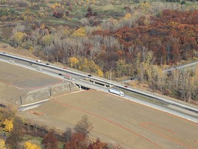 Aerial photo of the Windsor/Essex Parkway project taken Wednesday, Oct. 24, 2012, in Windsor, Ont.  (DAN JANISSE/The Windsor Star)