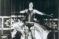 Tim Curry as Frank N. Furter sings "Sweet Transvestite" in The Rocky Horror Picture Show.