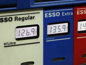 In this file photo, gas prices are pictured on Tuesday October 23, 2012. (NICK BRANCACCIO/The Windsor Star)