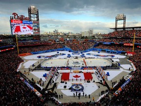 The NHL Winter Classic was played in Philadelphia last year between the Flyers and Rangers. (Photo by Patrick McDermott/Getty Images)