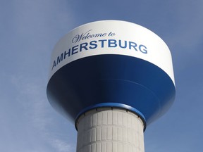 File photo of a water tower in Amherstburg, taken Jan. 6, 2012. (Windsor Star files)