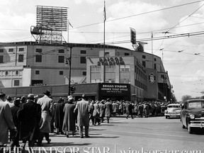 April 27, 1957: Tiger fans may see new nameplace over Detroit Stadium. (File photo - The Windsor Star)