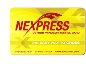A Nexpress card: For those who want to pay the toll at the Detroit-Windsor Tunnel electronically. (Handout / The Windsor Star)