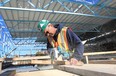 Wayne Dutka, a member of the Carpenters Local 494 Union that has welcomed new projects to the area. He is pictured Thursday, Oct. 11, 2012, at the Aquatic Centre construction site in downtown Windsor, Ont.(DAN JANISSE/ The Windsor Star)