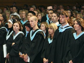 Students attend a University of Windsor convocation ceremony in this 2009 file photo. (Nick Brancaccio / The Windsor Star)