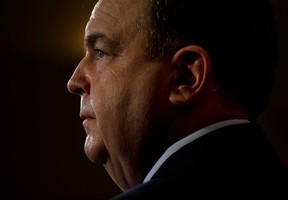 Ontario Finance Minister Dwight Duncan announces that he will not seek the provincial Liberal leadership and will not run for re-election during a press conference at Queen's Park in Toronto Wednesday, October 24, 2012.  (Darren Calabrese/National Post)