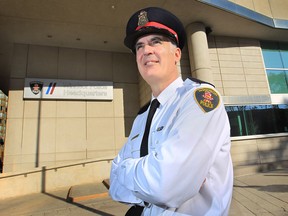 Windsor Police Chief Al Frederick speaks during a press conference where he announced two Windsor Police officers have been suspended with pay, Thursday October 18, 2012. (NICK BRANCACCIO/The Windsor Star)