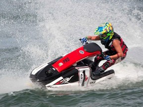 Files: Max King in action at the jet ski world finals held recently in Arizona.