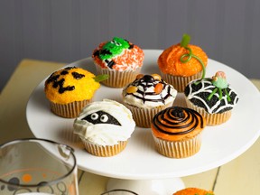 These pumpkin cupcakes are very easy to make. (Courtesy of Foodland Ontario)