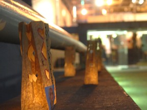 Candles at the 5th annual Sisters in Spirit vigil held in Regina in 2010. (Postmedia News files)