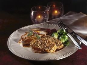 Carrot nut stuffing, foreground, makes a great addition to any turkey dinner. (Courtesy of Foodland Ontario)