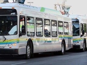 One of the diesel hybrid buses added to Transit Windsor's fleet in 2009 is shown in this file photo.  (NICK BRANCACCIO / The Windsor Star)