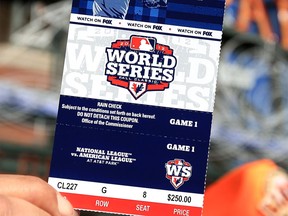 A ticket for Game 1 of the 2012 World Series. (Doug Pensinger / Getty Images)