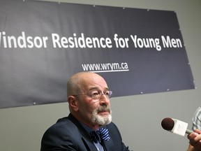 Greg Goulin, president of the Windsor Residence for Young Men, criticized the city for not providing upfront costs for the new homeless shelter. (TYLER BROWNBRIDGE / The Windsor Star)