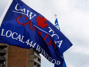 CAW Local 444 flag. (Windsor Star files)