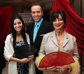 Bianca Marra, left, with her parents Bill and Rita Marra attend Spanish Noches Gala, a fundraiser for Hotel-Dieu Grace Hospital at Ciociaro Club of Windsor November 09, 2012.  (NICK BRANCACCIO/The Windsor Star)