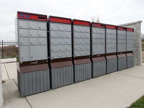 Canada Post community residential mailboxes in LaSalle.