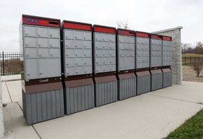 Canada Post community residential mailboxes in LaSalle.