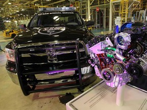 The 3.6 Pentastar engine is seen during a press conference at Chrysler's Mack 1 engine plant in Detroit on Thursday, November 15, 2012. Chrysler is adding production at the plant which will create 1,250 new jobs.                 (TYLER BROWNBRIDGE / The Windsor Star)