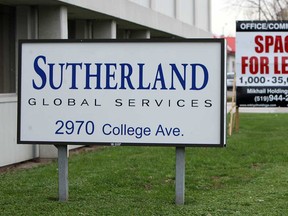 File photo of The Sutherland Global Services offices in Windsor, Ont. (Windsor Star files)