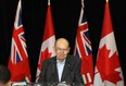 Herb Gray takes part in a press conference at the Ciociaro Club in Windsor, Ont. on Wednesday, November 28, 2012. It was announced that the new parkway will be named after him.            (TYLER BROWNBRIDGE / The Windsor Star)