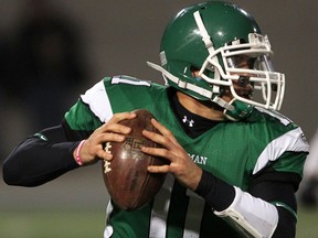 Herman Green Griffins quarterback Austin Lumley is seen in this file photo. (Nick Brancaccio/The Windsor Star)