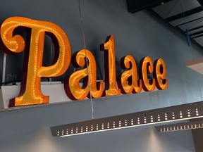 Reconditioned Palace Theatre sign dating back to 1927 hangs in the newsroom area of the former Palace Theatre, which has been transformed into The Star's newsroom and advertising offices Thursday October 11, 2012.  (Nick Brancaccio/The Windsor Star)