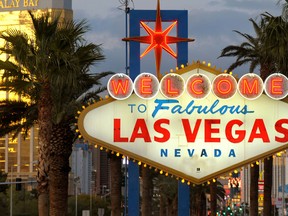 Undated handout photo of the WELCOME TO LAS VEGAS sign on the Las Vegas Strip.