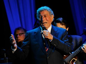 Singer Tony Bennett performs at the Exploring the Arts Gala at Cipriani, Wall Street on September 27, 2010 in New York City.  (Photo by Larry Busacca/Getty Images)