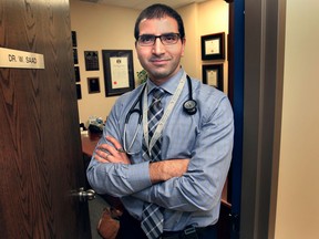 Dr. Wassim Saad, pictured Monday, Nov. 12, 2012, at his Windsor, Ont. office has been awarded a leading physician award by the International Association of Healthcare Professionals.  (DAN JANISSE/The Windsor Star)