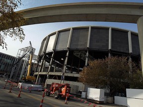 Construction crews continue to work on the Cobo Arena in Detroit on Thursday, November 15, 2012. (TYLER BROWNBRIDGE / The Windsor Star)