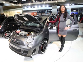 Chrysler displayed this Fiat 500 electric prototype at the 2010 Detroit auto show. It is expected to unveil an all new production model at the 2012 Los Angeles Auto Show. .(The Windsor Star-Dan Janisse)