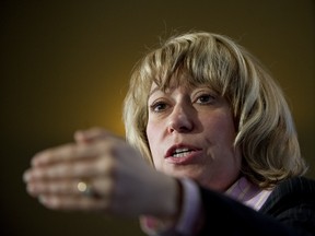 Education Minister Laurel Broten says the government will use legislation to ban "specific" strike action, but hasn't been specific about what that means. (Peter J. Thompson/National Post)