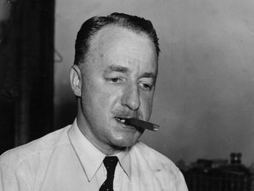 R.M. “Dick” Harrison, shown in 1958, wielded a “cranky pen.” (Windsor Star files)