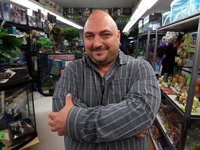 Dennis Radosz, owner of Aqua Animania, at his store in WIndsor on Nov. 20, 2012.  (TYLER BROWNBRIDGE / The Windsor Star)