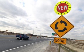 Approaching the roundabout at Highway 3 and Howard Avenue on Nov. 5, 2012. (Tyler Brownbridge / The Windsor Star)