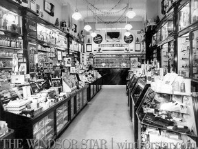 Dec.1946-Tamblyn's Drug store on Ouellette Ave. and Wyandotte St. (The Windsor Star-FILE)