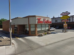 A 2009 Google Maps image of the Tim Hortons location at 7852 Wyandotte St. East in Windsor, Ont.