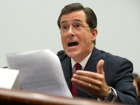 Television host and comedian Stephen Colbert (SAUL LOEB/AFP/Getty Images)