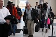 Passengers from and arriving train make their way through the new stations during the grand opening of the new VIA Rail station in WIndsor on Friday, November 16, 2012.                (TYLER BROWNBRIDGE / The Windsor Star)