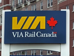Via Rail sign (Windsor Star file)
