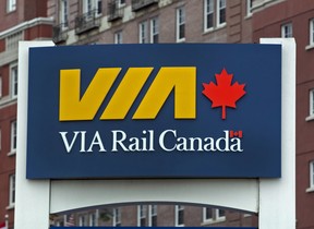 Via Rail sign (Windsor Star file)