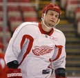 Darren McCarty, takes to the ice at Joe Louis Arena along with other members of the Detroit Red Wings in this 2008 file photo. (JASON KRYK/The Windsor Star)