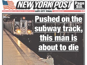 New York Post front page