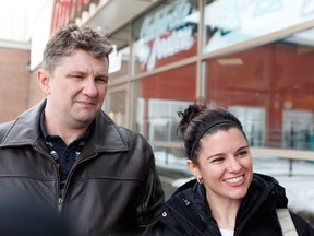 Mike and Shannon Hill speak about their New Years resolutions outside Devonshire Mall in Windsor on Sunday, Dec. 30, 2012. (JASON PRUPAS/ Special to the Star)