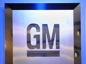 The GM logo is seen in this file photo. (AFP PHOTO / Stan HONDA)